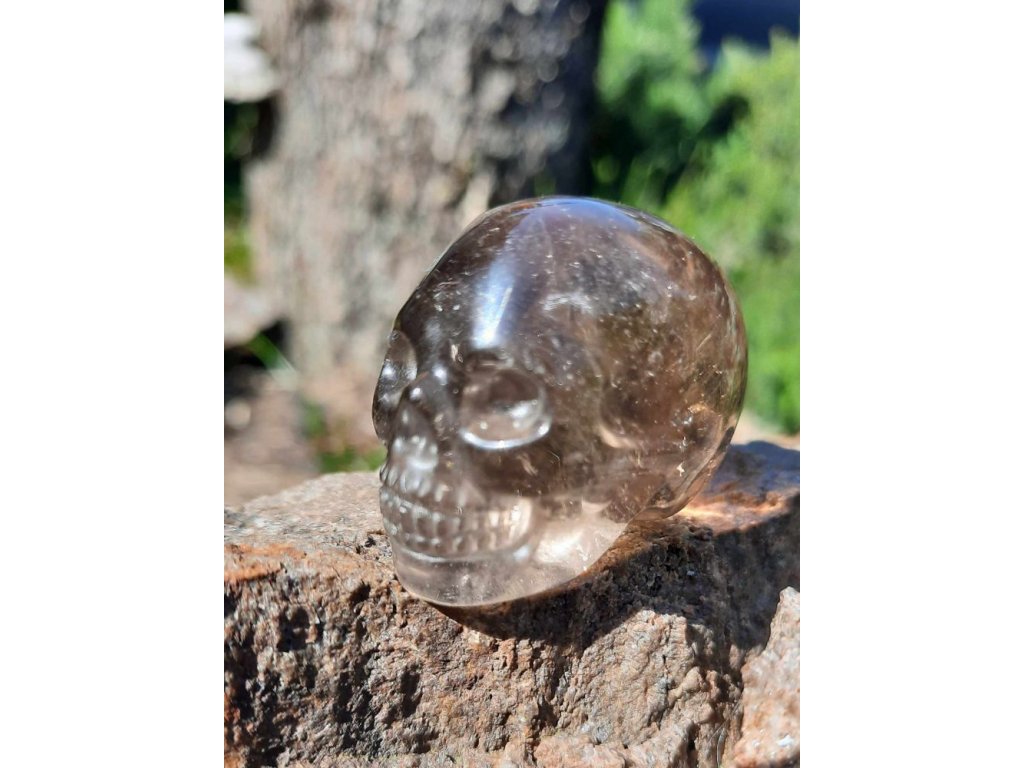 Skull Smokey quartz 3cm