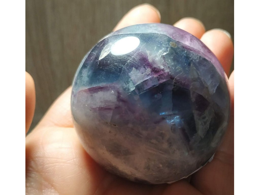 Zeleny ,purple,Violett Fluorite Koule,Sphere,Kugel 5cm