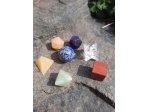 7 stones sacred geometry set platonic body 7 pieces with box
