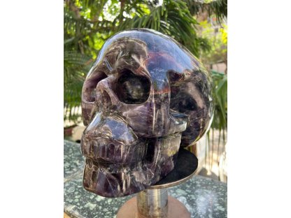 Skull Amethyst extra big Jumbo 26 cm