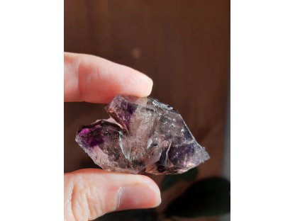 Amethyst with Smokey quartz Window 5,5cm