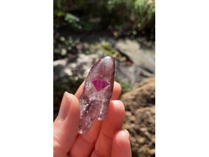 Amethyst mit Rauchquartz speziell Annunaki 5,5cm