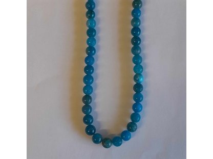 Necklace beaded stones Apatite-6mm  2