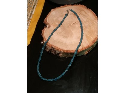 Apatite setkani/chip stone/splittiert Náhrdelník /Necklace/Halskette 45 cm