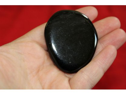 Černy /Black Obsidian ,flat,plochy,4-5cm