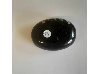 BlackTourmaline soap stone/Hand 6cm extra  2