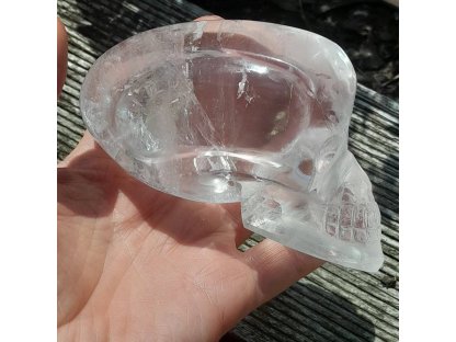 Lang kopf Schädel *Annunaki*Kristal Speziell 12cm EXTRA *Sirius Quartz*