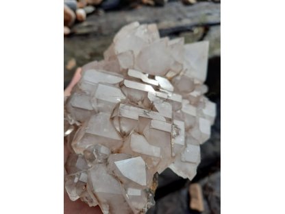 Druze Elestial quartz smokey 14 cm