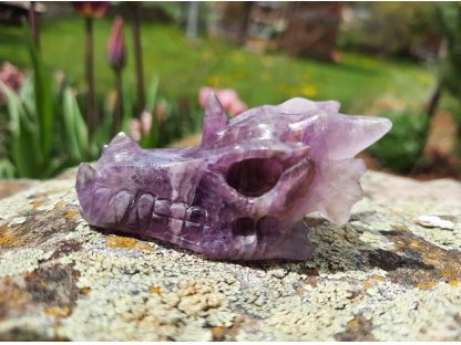 Purple Fluorite dragon 5cm