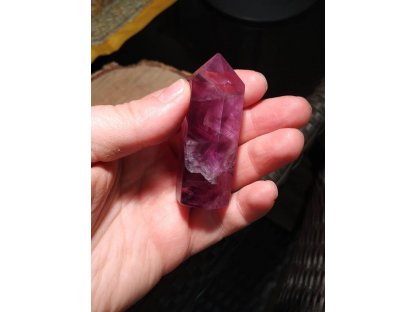 Fluorite Duhovy,Rainbow Spitze,velky,big one,Fialovy,Purple,6.5cm