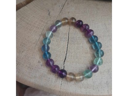 Regebogen Fluorite Armband Extra 8mm