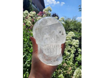 Himalajski/Himalayan Lebka/Skull/Schädel Křistál Velka/Big one Extra 14cm s Hematite inkluse/inclusion 2