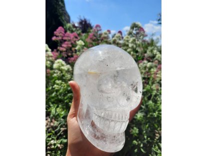 Himalayan Kristall Schädel Grosses 14cm