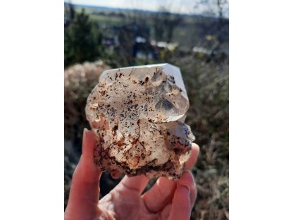Himalaya Rauch quartz extra 9cm  Regebogen