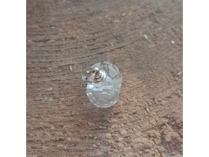 Himalaya Kristal Schädel silber Anhänger  speziel Facettiert Selten 1,5cm