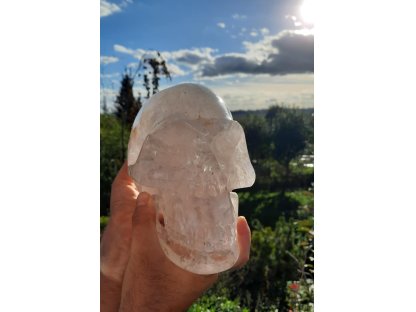 Himalaya Kristal Schädel Speziell Geschliffen Grosses 16cm