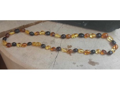Jantar Korale/ náhrdelník količky michany barva 8mm