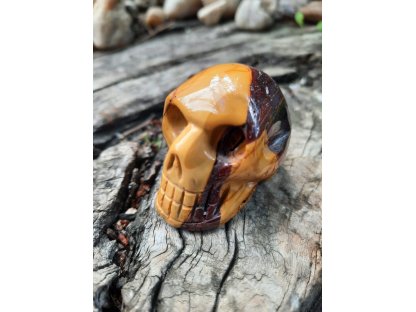 Jaspis Mookaite Skull 4,5cm