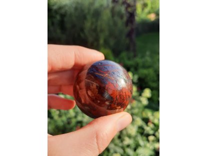 Ball red Jasper  with Hematite *Iron* 3,5cm