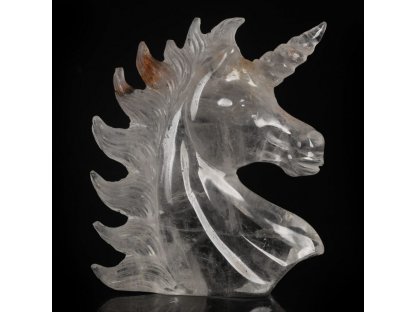 Unicorn Crystal with Hematoite extra details 8,8cm 2
