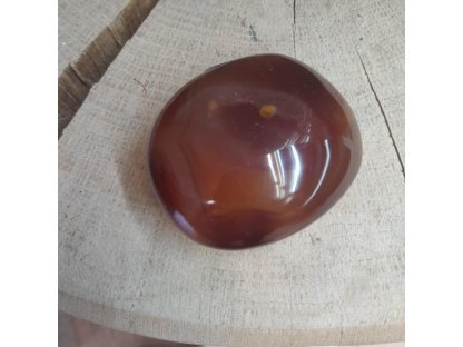 Carnelian soap stone dark 4,5cm