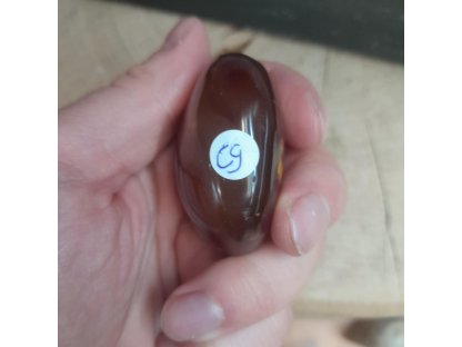 Carnelian soap stone dark 4,5cm 2
