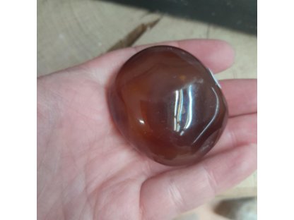 Carnelian soap stone dark 4,5cm