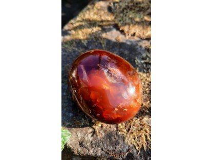 Carnelian  soap stone dark extra  6,5cm
