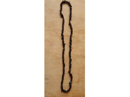 Korale/Necklace/Halskette černy/black Turmalin/Tourmaline  sekani/chip stone/Splittiert 90cm