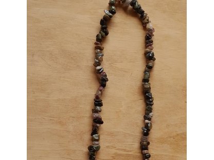 Korale/Necklace/Halskette Multicolour Turmalin/Tourmaline  sekani/chip stone/Splittiert 90cm 2
