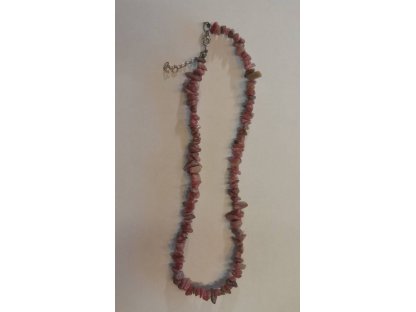 Korale/Necklace/Halskette Rhodonite  sekani/chip stone/Splittiert