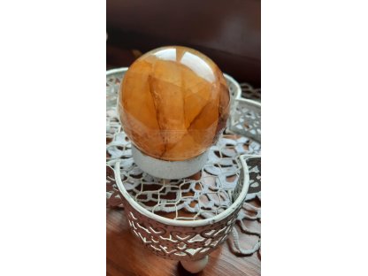 Ball Crystal *Golden Healer*with Limonite 6cm