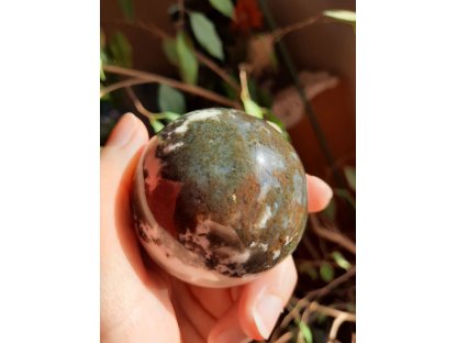 Koule /Sphere/Kugel Mechový Achát/Moss Agate 6cm 2