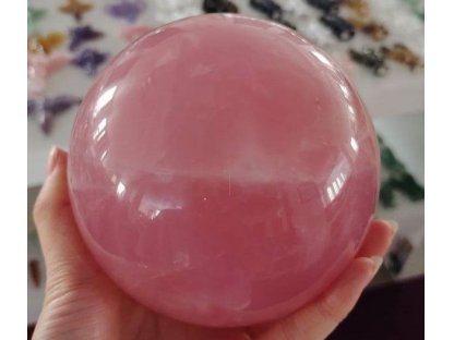Koule,Sphere,Kugel Růzenin/Rosequartz 13 cm