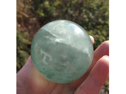Koule/Sphere/Kugel Zeleny/Green/Grunes Fluorite 6cm