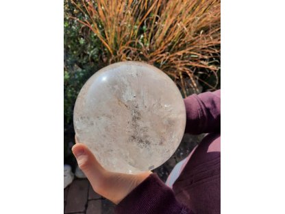 Koule z pravého cisteho Křistál s /Crystal sphere /Velky,Big one Jumbo extra mlečeni 250-259 mm