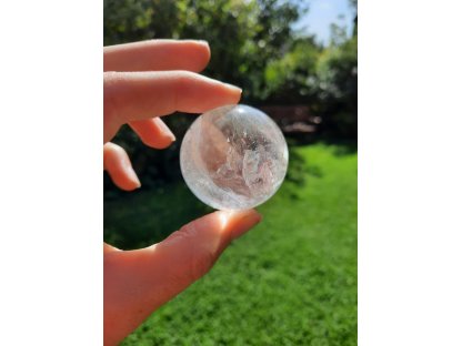 Koule z pravého  křišťálu/Duha/Crystal ball with Rainbows  4,5cm