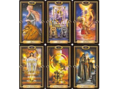 Královský Zlatý tarot 78 karet (lesklé)  Mini
