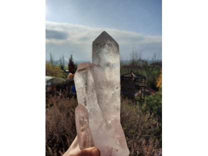 Bergkristall  Zwilling 29 cm Grosses Extra 2