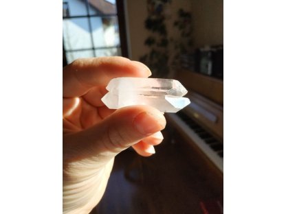 Křistál/Crystal/Bergkristall Dvasobny/Dvojčata/Double point/Twin quartz 4cm 2