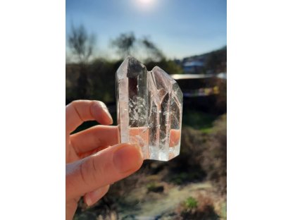 Křistál /Crystal/Bergkristall Dvojčata/Twin /Zwilling 6,5cm