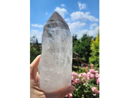 Křistál/Crystal/Bergkristall Okenkovy/Window /Fenster extra velky/big one 18cm 2