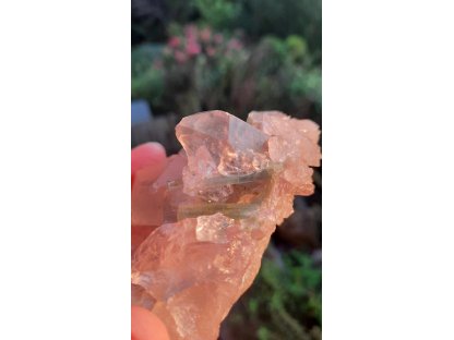 Crystal with Elbait/Melon Tourmaline speciál 6cm