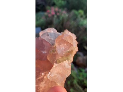 Crystal with Elbait/Melon Tourmaline speciál 6cm