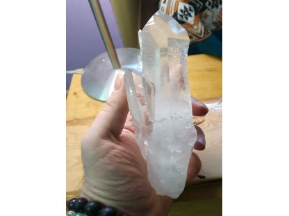 Křistál s maly křistál 16cm/Crystal with small crystals Extra 16cm