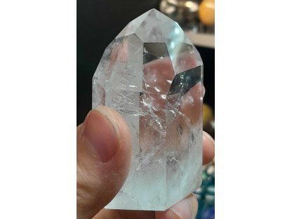 Bergkristall spitze 6,5cm Regebogen