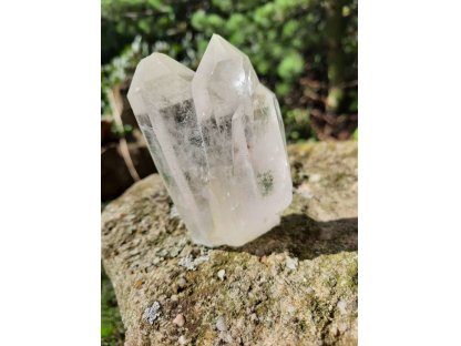 Bergkristall 9cm Drei mit Chloride
