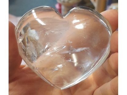 Křistálove velky Srdce 7,5cm extra čiry
