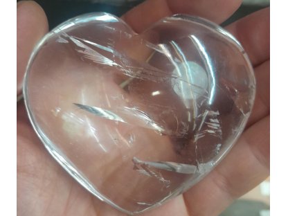 Křistálove velky Srdce 7,5cm extra čiry