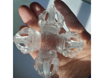 Doppel Kristall Dorjee 8cm 2